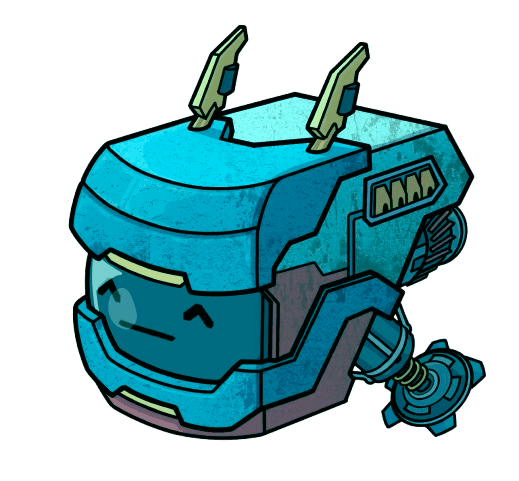 Teal companion robot